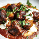 Borani Kadoo – kryddiga köttfärsbullar i tomatsås