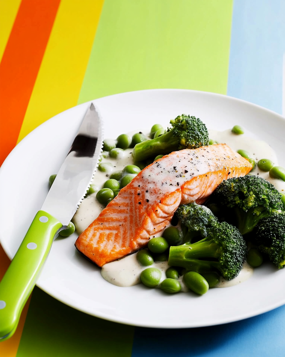 GI-matlåda med lax, broccoli och ärter – mättande & enkel
