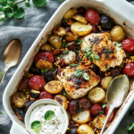 Ugnsbakad fetaost med rotfrukter – enkel allt-i-ett-rätt